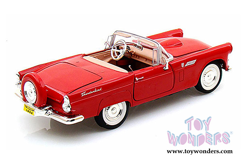 Showcasts Collectibles - Ford Thunderbird Convertible (1956, 1/24 scale diecast model car, Red) 73215