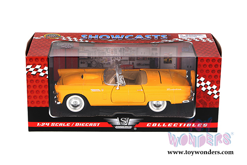 Showcasts Collectibles - Ford Thunderbird Convertible (1956, 1/24 scale diecast model car, Yellow) 73215