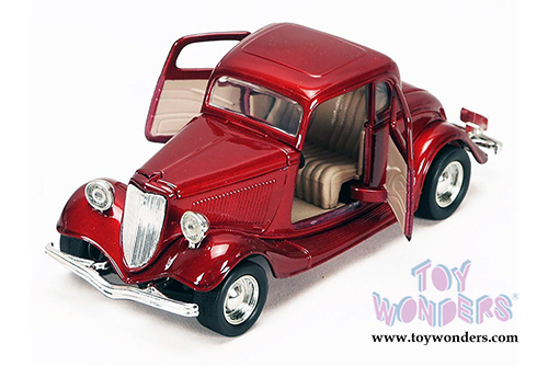 Showcasts Collectibles - Ford Coupe Hard Top (1934, 1/24 scale diecast model car, Red) 73217AC/R