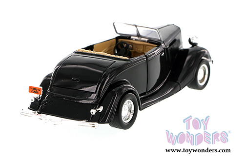 Showcasts Collectibles - Ford Coupe Convertible (1934, 1/24 scale diecast model car, Black) 73218AC/BK