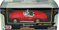 Motormax Premium American - Chevy Corvette Convertible (1967, 1/24 scale diecast model car, Red) 73224