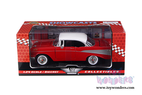 Showcasts Collectibles - Chevy Bel Air Hard Top (1957, 1/24 scale diecast model car, Red) 73228AC/R