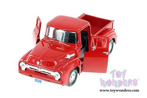 Showcasts Collectibles - Ford F-100 Pick Up Truck (1956, 1/24 scale diecast model car, Red) 73235AC/R