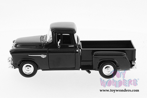 Showcasts Collectibles - Chevy 5100 Stepside Pick Up Truck (1955, 1/24 scale diecast model car, Black) 73236AC/BK