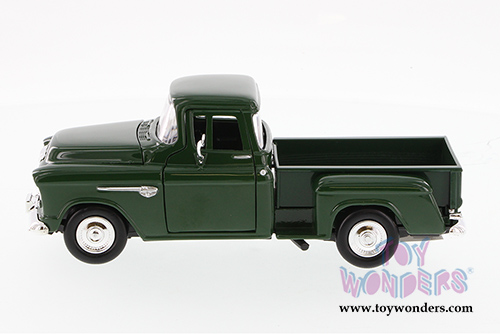 Showcasts Collectibles - Chevy 5100 Stepside Pick Up Truck (1955, 1/24 scale diecast model car, Green) 73236AC/GN