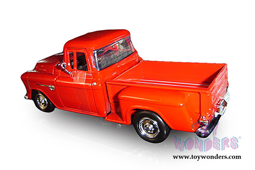 Showcasts Collectibles - Chevy 5100 Stepside Pick Up Truck (1955, 1/24 scale diecast model car, Orange) 73236AC/OR