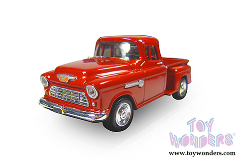 Showcasts Collectibles - Chevy 5100 Stepside Pick Up Truck (1955, 1/24 scale diecast model car, Orange) 73236AC/OR