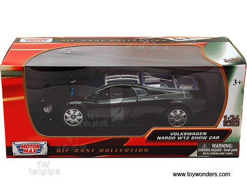 Motormax - Volkswagen Nardo W12 Show Car (1/24 scale diecast model car, Black) 73241