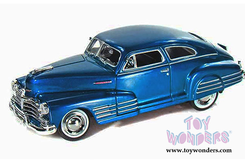 Showcasts Collectibles - Chevy Aerosedan Fleetline Hard Top  (1948, 1/24 scale diecast model car, Blue) 73266AC/BU