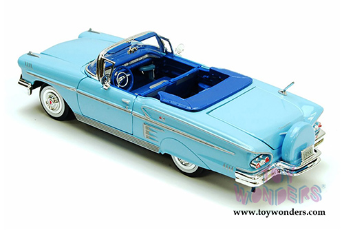 Showcasts Collectibles - Chevrolet Impala Convertible (1958, 1/24 scale diecast model car, Blue) 73267AC/BU