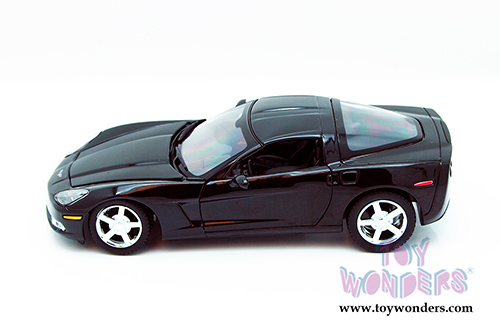 Showcasts Collectibles - Chevy Corvette C6 Hard Top (2005, 1/24 scale diecast model car, Black) 73270AC/BK
