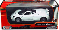 Motormax - Pagani Zonda C12 w/ Sunroof (1/24 scale diecast model car, White) 73272