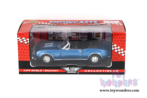 Showcasts Collectibles - Chevy Camaro SS Convertible (1967, 1/24 scale diecast model car, Blue) 73301AC/BU