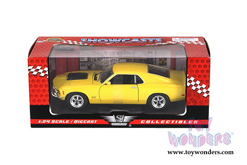 Showcasts Collectibles - Ford Mustang Boss 429 Hard Top (1970, 1/24 scale diecast model car, Yellow) 73303