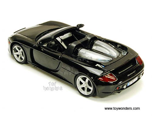 Motormax - Porsche Carrera GT Convertible (1/24 scale diecast model car, Black) 73305