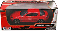 Show product details for Motormax - Mazda RX-8 Hard Top (1/24 scale diecast model car, Red) 73323