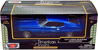 Motormax Premium American - Ford Mustang Sportsroof Hard Top (1971, 1/24 scale diecast model car, Blue) 73327