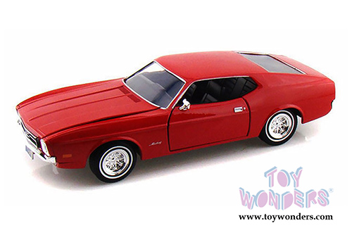 Showcasts Collectibles - Ford Mustang Sportsroof Hard Top (1971, 1/24 scale diecast model car, Red) 73327