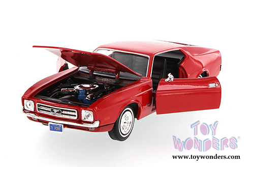 Showcasts Collectibles - Ford Mustang Sportsroof Hard Top (1971, 1/24 scale diecast model car, Red) 73327
