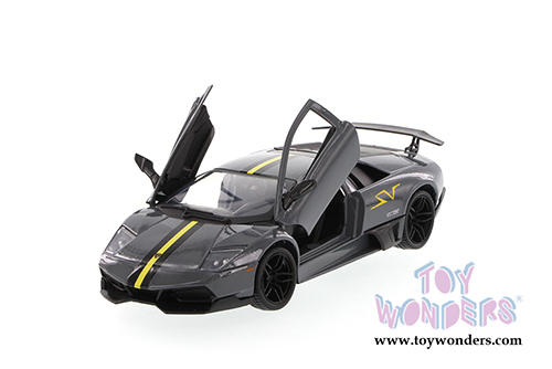 Motormax - Lamborghini Murcielago LP670-4 SV Hard Top (1/24 scale diecast model car, Dark Gray) 73350SV/6