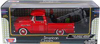 Motormax Premium American - Chevy® Apache™ Fleetside Pickup Tow Truck (1958, 1/24 scale diecast model car, Red) 75343AC