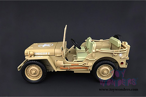 American Diorama - ARMY Jeep Vehicle US Army (1/18 scale diecast model car, Desert) 77408