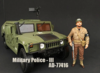 Show product details for American Diorama Figurine - WWII Military Police III (1/18 scale, Green) 77416