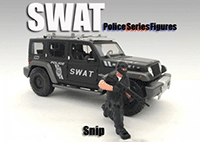 American Diorama Figurine - SWAT Team Snip (1/18 scale, Black) 77421
