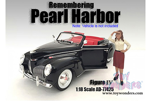 American Diorama Figurine - Remembering Pearl Harbor - IV (1/18 scale, Ivory/Burgundy) 77425