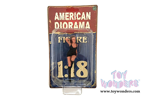 American Diorama Figurine - 70s Style Figure - I (1/18 scale, Black) 77451
