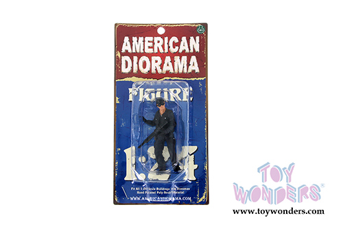 American Diorama Figurine - SWAT Team Flash (1/24 scale, Black) 77469