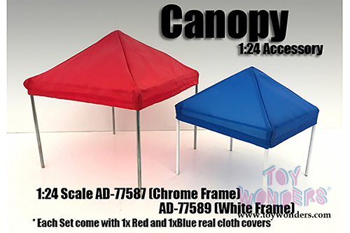 American Diorama Accesories - Canopy Set  (1/24 scale, Chrome) 77587