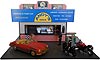 Show product details for American Diorama Buildings - Burger Stand Diorama w/ Two Chef Figures (1/18 scale) 77738
