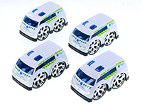 Show product details for Showcasts Collectibles - Super Engine Rescue Racer | Ambulance (4" diecast model car, White) 78402D