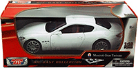 Show product details for Motormax - Maserati Gran Turismo Hard Top (1/18 scale diecast model car, White) 79151