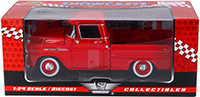 Show product details for Showcasts Collectibles - Chevy® Apache™ Fleetside Pickup Truck (1958, 1/24 scale diecast model car, Red) 79311AC/R