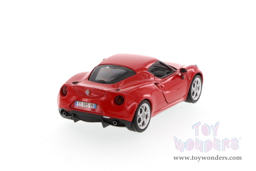 Showcasts Collectibles - Alfa Romeo 4C Hard Top (1/24 scale diecast model car, Asstd.) 79320/16D