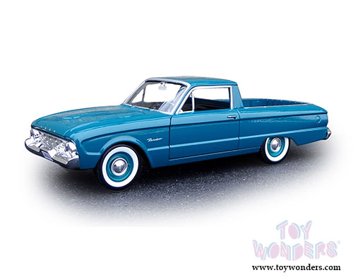 Motormax - Ford Ranchero Pickup Truck (1960, 1/24 scale diecast model car, Blue) 79321AC/BU