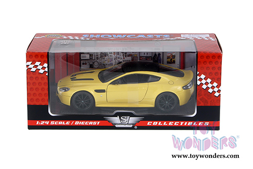 Showcasts Collectibles - Aston Martin V12 Vantage S Coupe Hard Top (1/24 scale diecast model car, Yellow) 79322YL/6