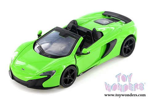 Showcasts Collectibles - McLaren 650S Spider Convertible (1/24 scale diecast model car, Green) 79326GN