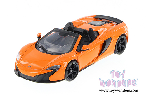 Showcasts Collectibles - McLaren 650S Spider Convertible (1/24 scale diecast model car, Orange) 79326OR