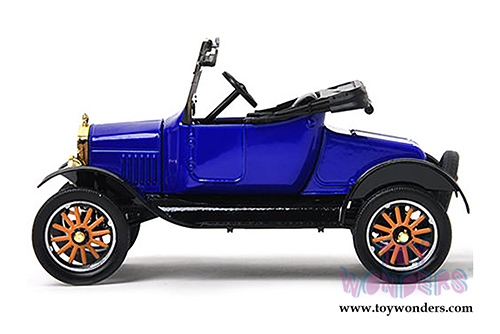 Motormax Platinum Collection - Ford Model T Runabout Convertible (1925, 1/24 scale diecast model car, Blue) 79327PTM
