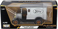 Show product details for Motormax Platinum Collection - Ford Model T Paddy Wagon (1925, 1/24 scale diecast model car, Silver) 79329PTM