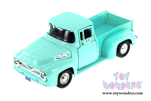 Showcasts Collectibles - Ford F-100 Pick Up Truck (1955, 1/24 scale diecast model car, Green) 79341AC/GN