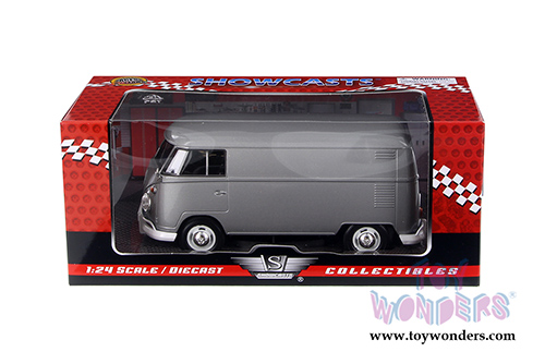 Showcasts Collectibles - Volkswagen Type 2 Delivery Bus (1/24 scale diecast model car, Gray) 79342GR