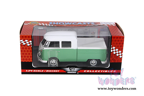 Showcasts Collectibles - Volkswagen Type 2 Pick-Up Bus (1/24 scale diecast model car, Green) 79343GN