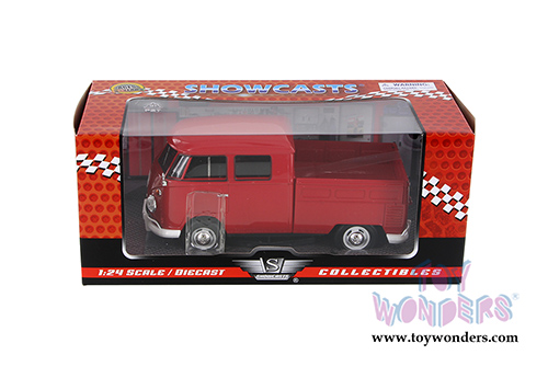 Showcasts Collectibles - Volkswagen Type 2 Pick-Up Bus (1/24 scale diecast model car, Red) 79343R