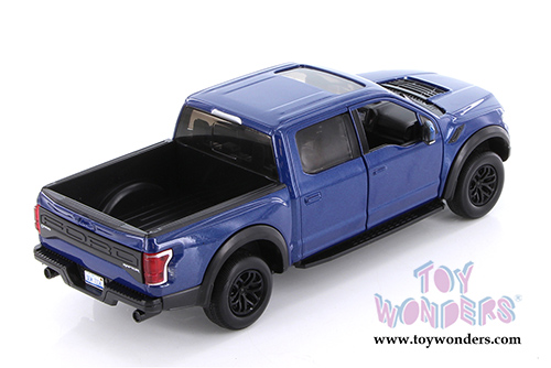 Showcasts Collectibles - Ford F-150 Raptor Pickup (2017, 1/27 scale diecast model car, Blue) 79344BU