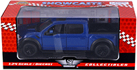 Show product details for Showcasts Collectibles - Ford F-150 Raptor Pickup (2017, 1/27 scale diecast model car, Blue) 79344BU