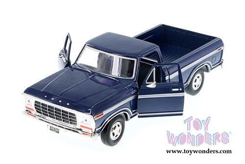 Motormax - Ford F-150 Custom Pickup (1979, 1/24 scale diecast model car, Blue) 79346AC/BU